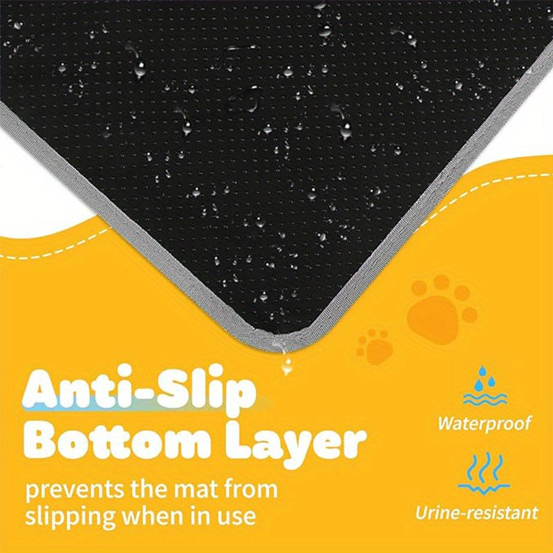 Cat Litter Trapping Mat Extra Large Double Layer Honeycomb Non-Slip Washable EVA Litter Box Mat Soft on Paws 3 Sizes 3 Colors