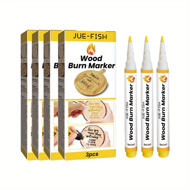 Wood Burning Kit 12 Pcs Pyrography Set with Wooden Coasters Burning Pen DIY Woodworking Craft Tool 4 Boxes