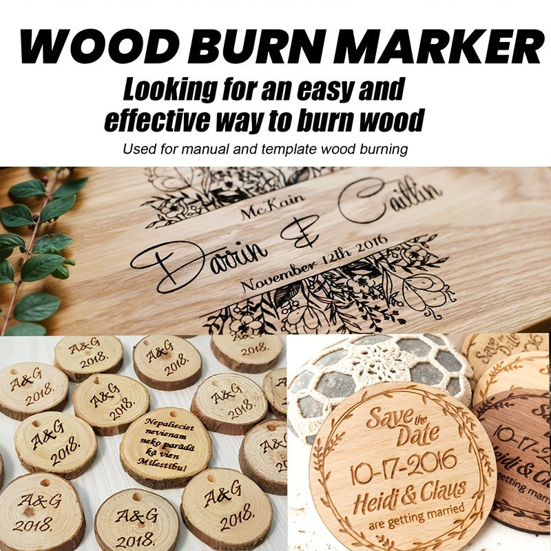 Wood Burning Kit 12 Pcs Pyrography Set with Wooden Coasters Burning Pen DIY Woodworking Craft Tool 4 Boxes