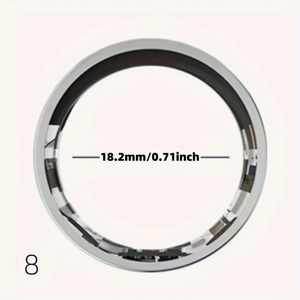 Smart Ring with Charging Case Health Fitness Tracker Steps Calories Sleep Monitor Bluetooth 6.0 – iPhone Android Compatible Black Gold Silver Sizes 7-13 USB Charging Gift
