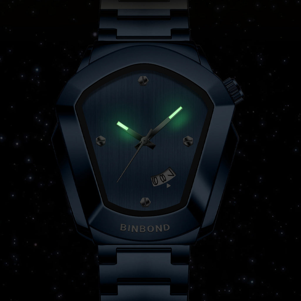 Men's Minimalist Quartz Watch with Irregular Dial & Calendar - Slim Business Wristwatch Alloy Case Metal Strap for Men, Office Casual Daily Wear, Birthday & Gift