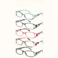 Women's Fashion Glasses 5 Pack – Small Frame Hollow Design, Trendy Graffiti Print, Lightweight Stylish Eyewear for Women & Teen Girls