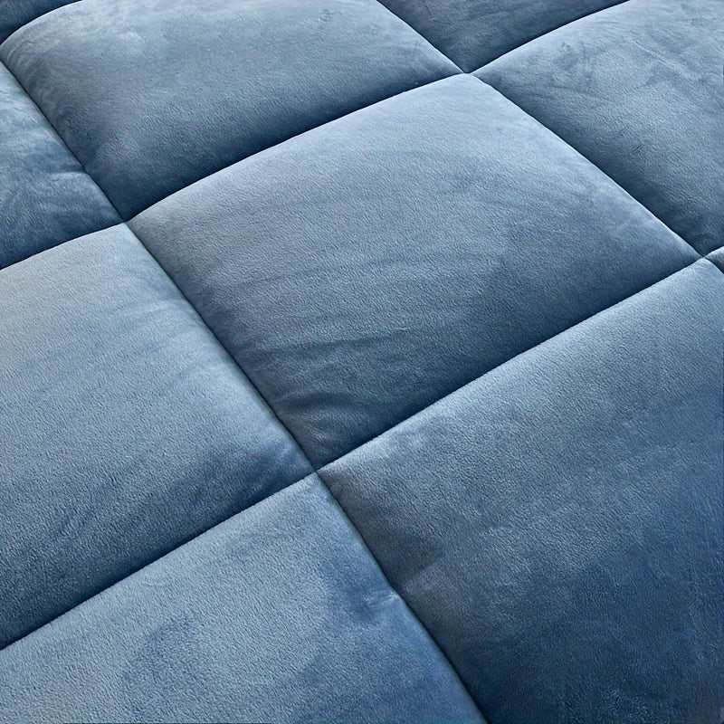 All Season Comforter – Thick Soft Quilted Box Stitch Solid Color, Ultra Breathable Machine Washable Duvet for Autumn Winter Spring, Twin Full Queen King Sizes