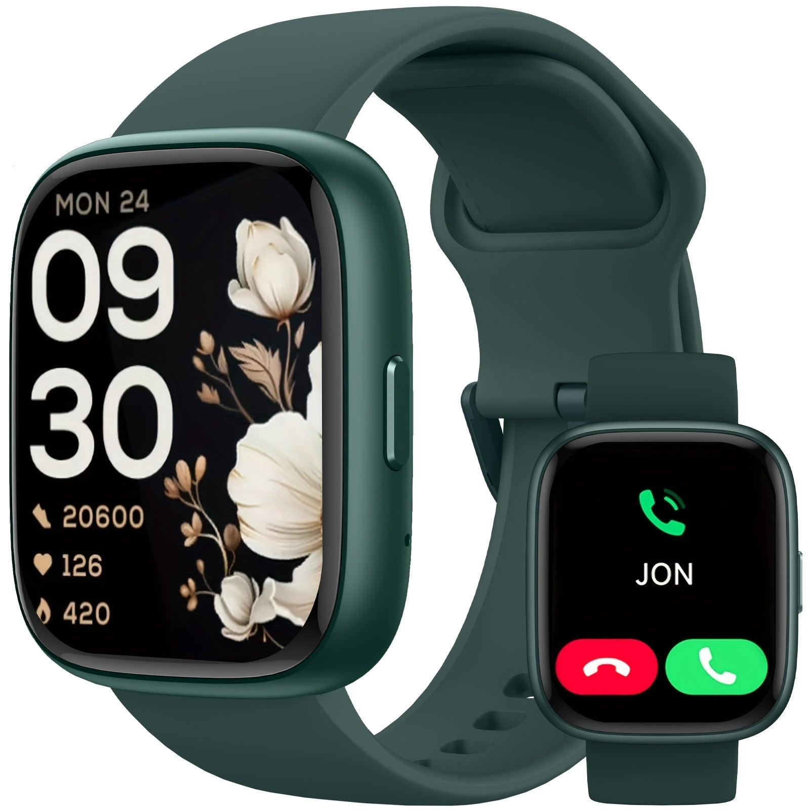 Smart Watch for Men & Women with Wireless Calling & Built-in Alexa – 1.83" HD Touch Screen, 100+ Sports Modes, Heart Rate Monitor, Waterproof Fitness Tracker, Compatible with iPhone & Android
