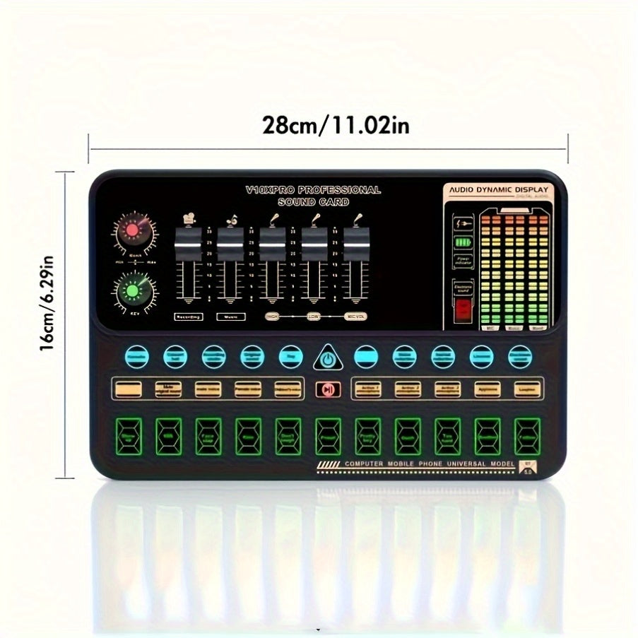 BM-800 Podcast Recording Studio Bundle with Live Sound Card, Voice Changer & Earphones – Complete Audio Interface Kit for Streaming, Vlogging & Live Broadcast, Multiple Models Available