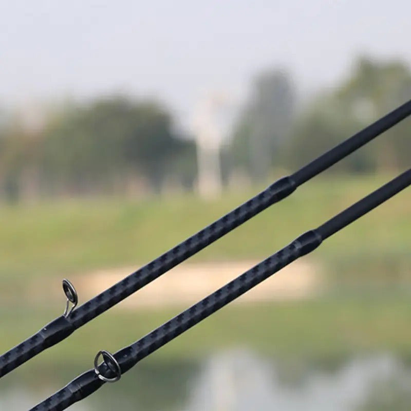 Carbon Fiber Lure Fishing Rod 180cm – Lightweight M-Power Two-Section Rod with Wooden Handle, Universal for Freshwater & Saltwater, Ideal for Bass Trout & All-Water Lure Fishing