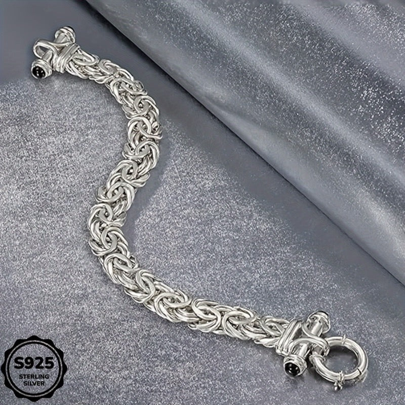 925 Sterling Silver Bracelet for Women with Gift Box – Classic Polished Elegant Wrist Jewelry in Silver & Gold, Perfect Birthday Valentine's Day Graduation Anniversary Christmas Gift for Her