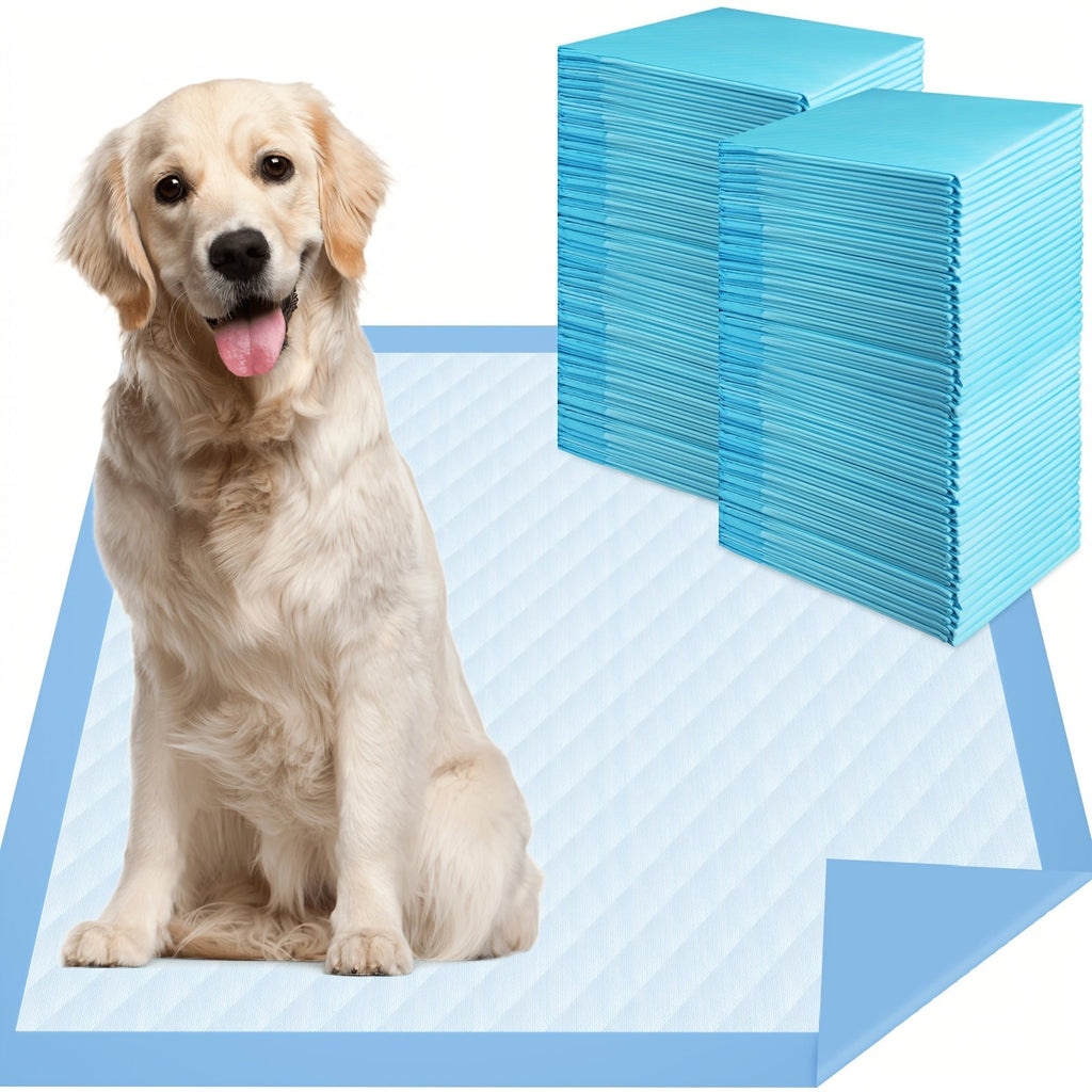 Dog Pee Pads 100 Count 6-Layer Super Absorbent Puppy Training Pads Leak-Proof & Odor Control – Disposable Dog Potty Pads for Puppies, Dogs & Cats, 34"x28" or 22"x22"