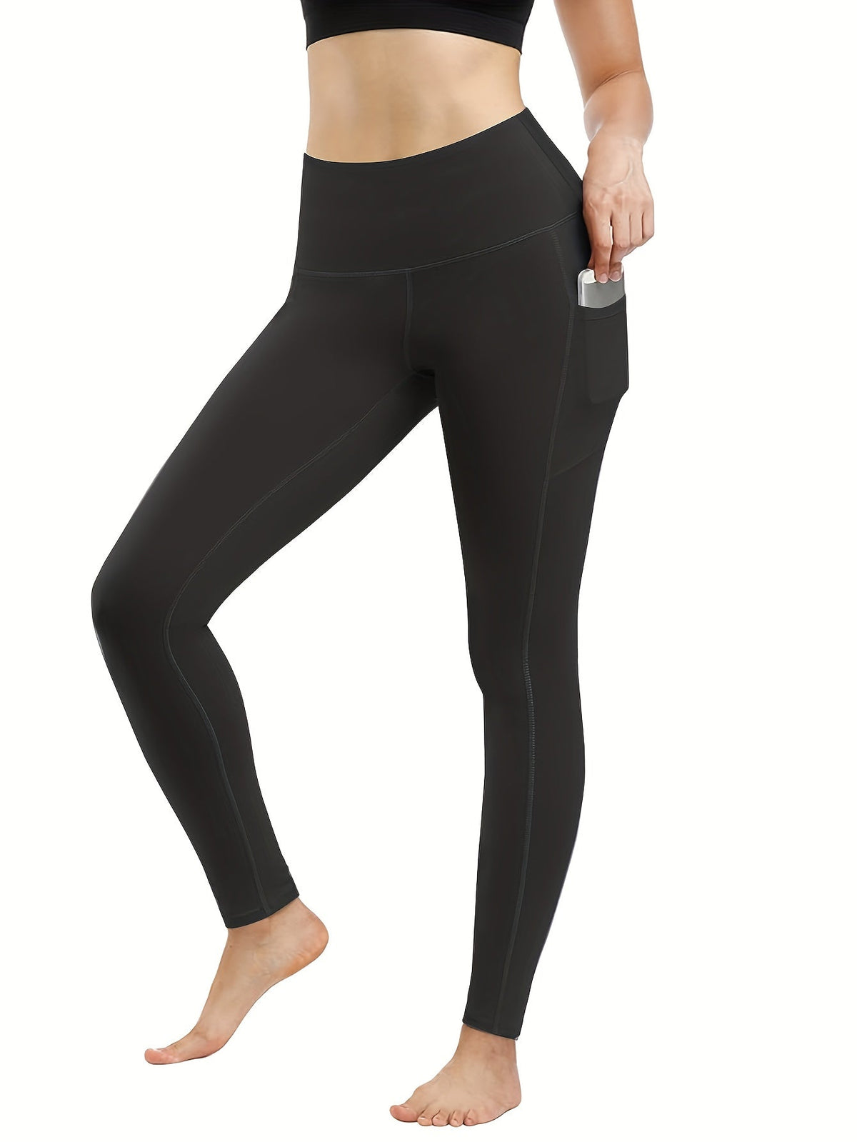 Women's High-Waisted Yoga Leggings 10-Pack Buttery Soft Stretch Full-Length Workout Pants with Pockets – Running Gym Athletic Wear S-XXL