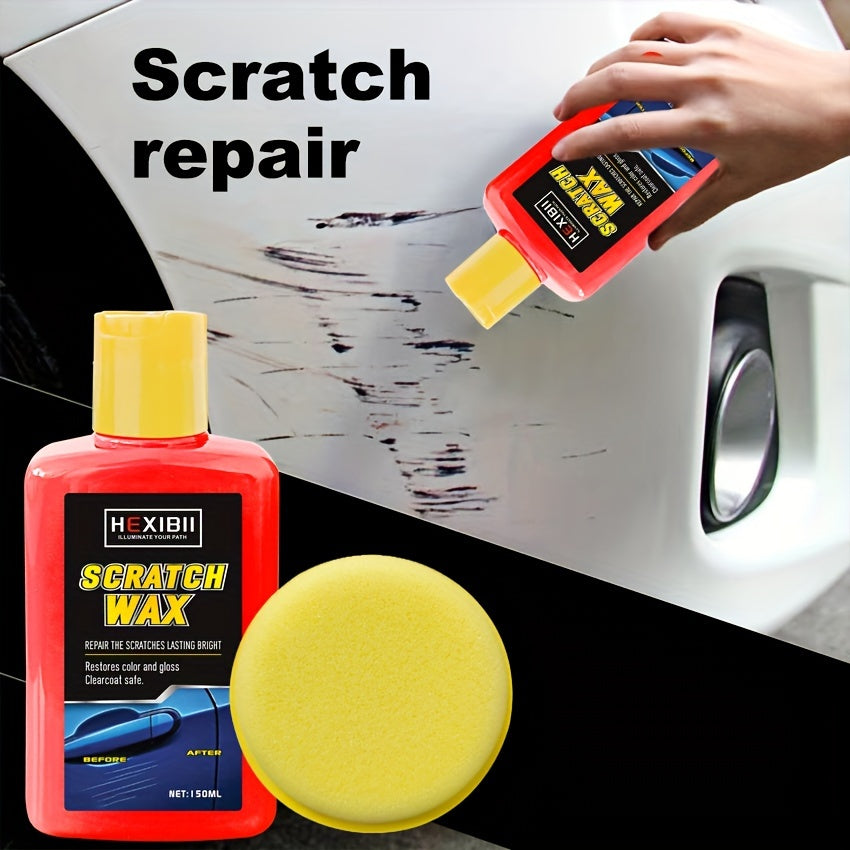 Car Scratch Remover Paste – Professional Clear Coat Repair Kit for Surface Blemishes, Swirl Marks & Light Scratches, 150ml Car Care Kit for Exterior Paint Restoration