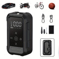 Portable Cordless Tire Inflator – Smart Wireless Air Compressor with Digital Tire Pressure Gauge & LED Light for Cars, Motorcycles, Bicycles & Balls, Type-C Fast Charging