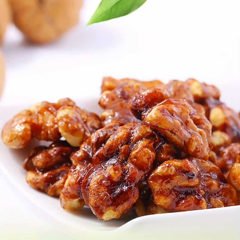 Honey Amber Walnuts & Roasted Cashews Mixed Nuts Gift Pack 8 Bags High Protein Gluten Free Healthy Snack Office Party Holiday Gift Box