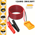 Car Jump Starter Cable with Adapter for DeWalt 18V/20V DCB Battery – Portable Car Battery Booster Cables, 0.98ft & 6.56ft, ABS Material, No Battery Required