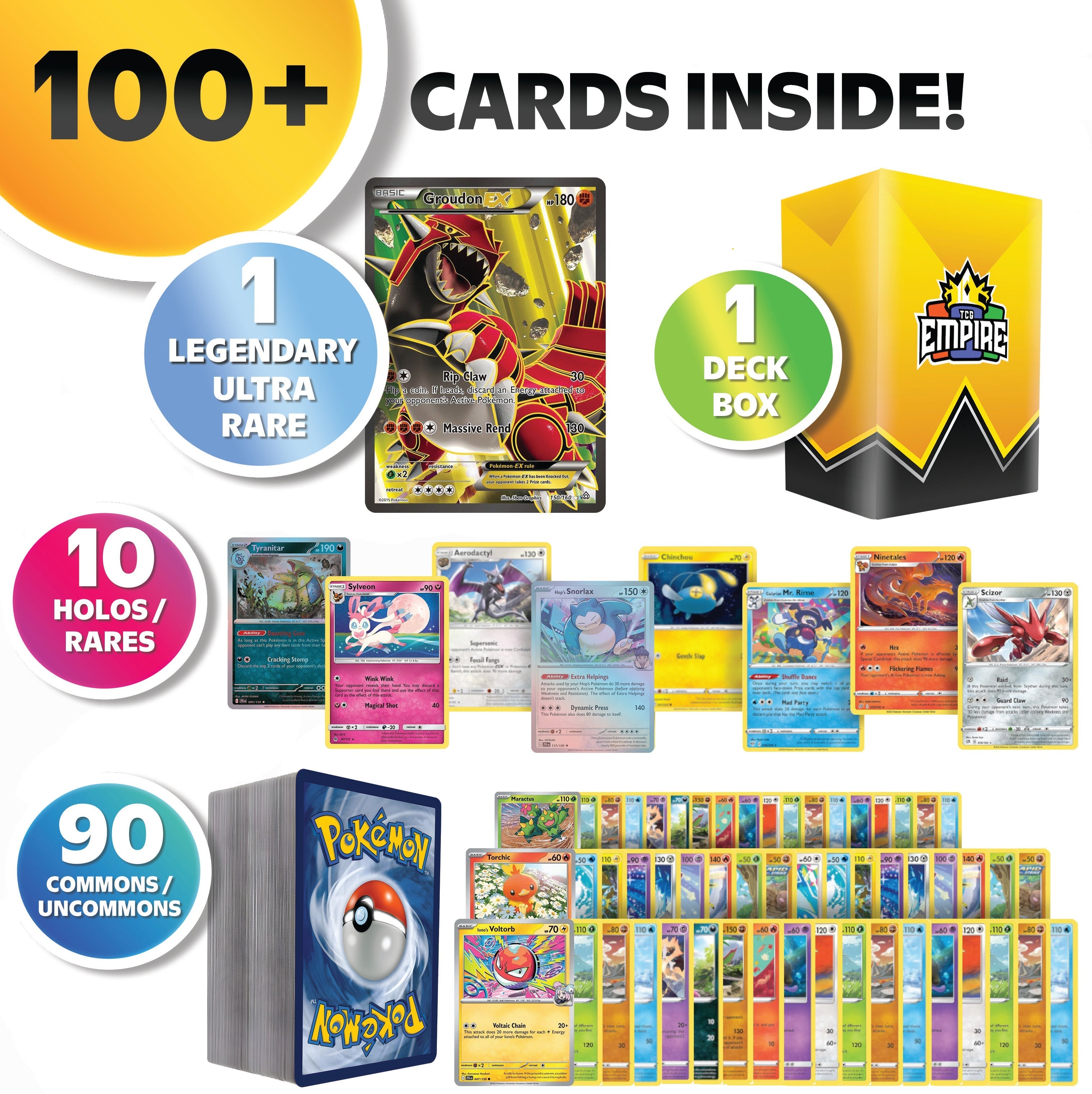 Pokemon Legendary & Mythical Ultra Rare Battle Bundle 100+ Authentic TCG Cards – 1 Guaranteed Ultra Rare Legendary or Mythical | Mewtwo Lugia Arceus Rayquaza | Holos & Rares | Gift for Kids & Collectors