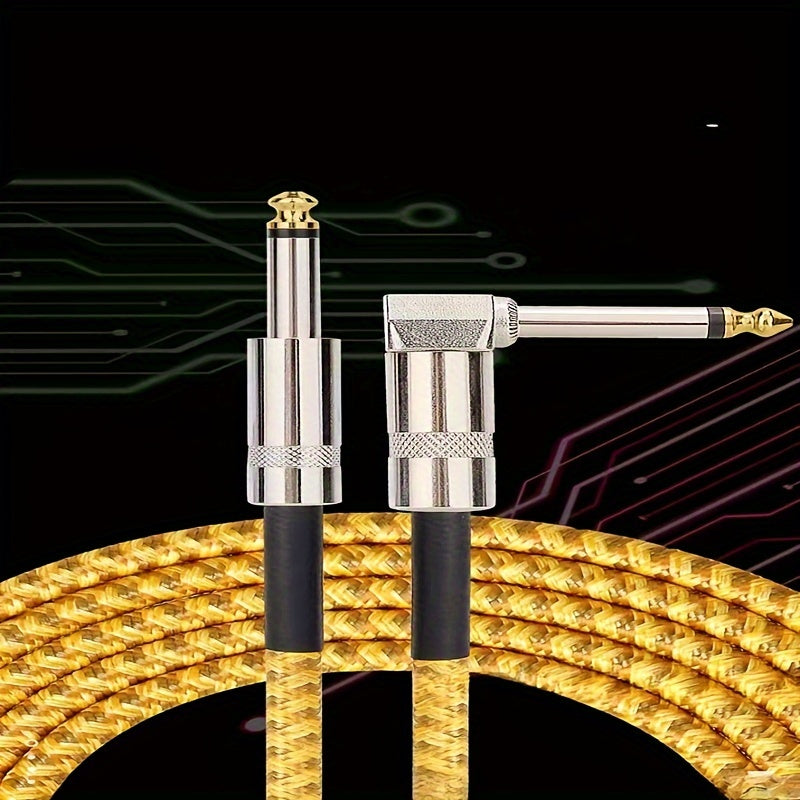Electric Guitar & Bass Instrument Cable - Noise-Free High-Fidelity 1/4 Inch TS Plug, Durable Flexible Amplifier Cord for Electric Guitar, Bass, Keyboard & Amp, Multiple Lengths & Color Packs