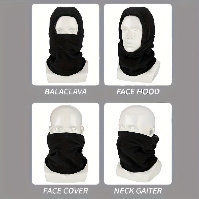 2 Pack Fleece Balaclava Ski Mask Windproof – Full Face Neck Cover Skull Cap for Men & Women, Soft Plush Warm Hood for Skiing Snowboarding Cycling Hiking Motorcycle Riding Cold Weather Outdoor Sports