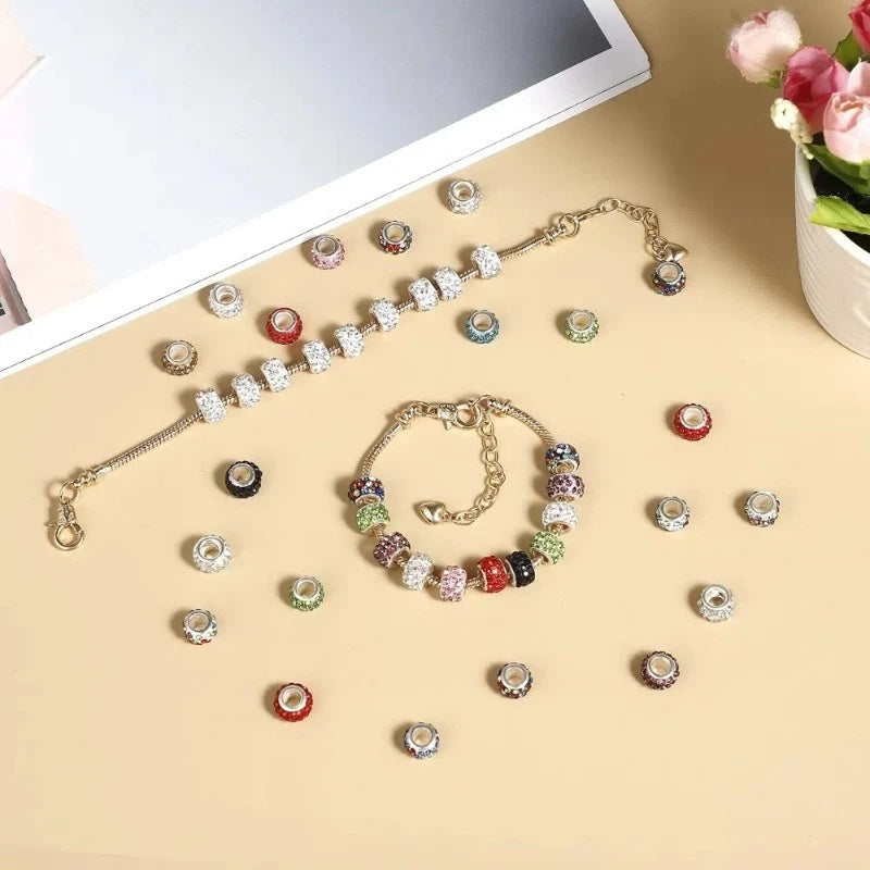 20-Piece Snake Chain Adjustable Bracelet Set 6.29 Inch Charm Bracelets with Lobster Clasp Extension Chain for Women DIY Jewelry Making Craft Supplies Beginner Gift