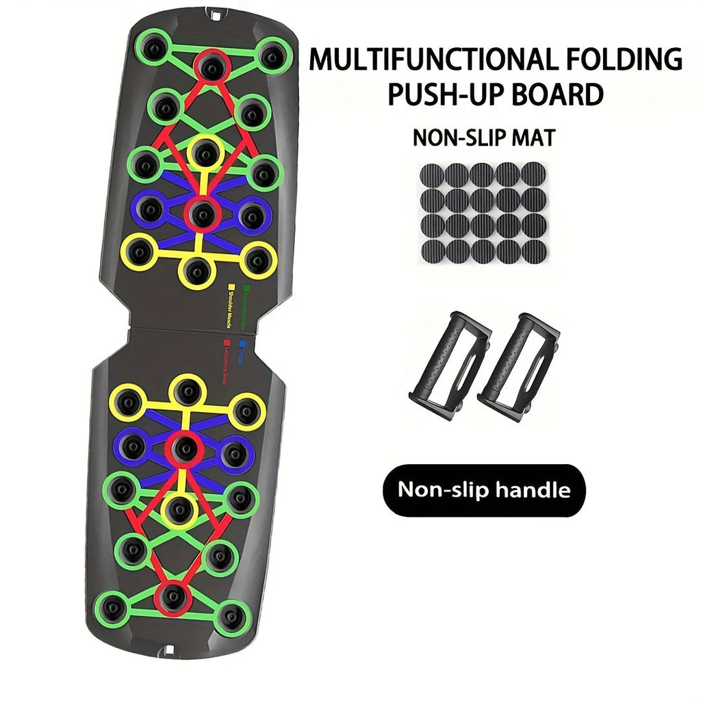 Adjustable Push Up Board – Multifunctional Home Gym Equipment for Chest, Triceps, Shoulders & Core Strength Training, Lightweight Durable Frame, Multiple Color-Coded Positions, Suitable for All Fitness Levels
