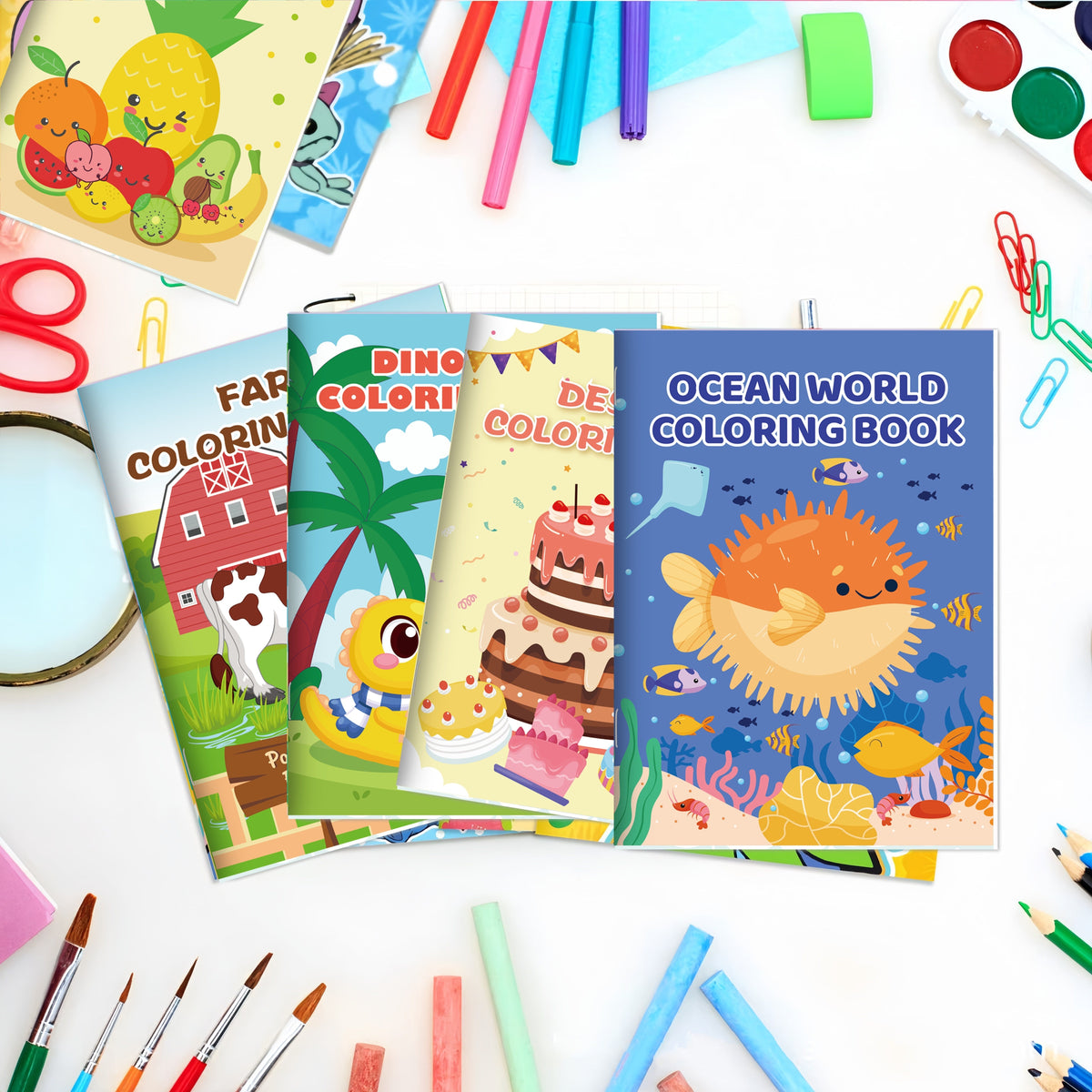 26 Pack Coloring Books for Kids Ages 3-8 Bulk Party Favors Dinosaur Mermaid Animal Designs Classroom Goodie Bag Stuffers Birthday Gifts School Activity Supplies