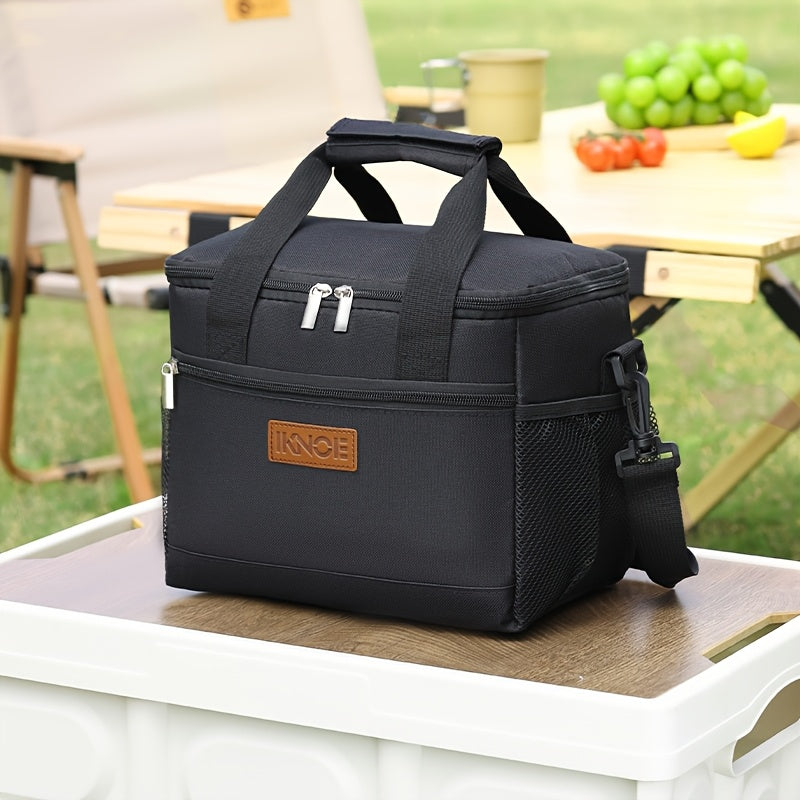 Insulated Lunch Bag Foldable Portable Thermal Bento Box Tote Leakproof Aluminum Foil Lining Keeps Food Cold Fresh for Work Travel Picnic School