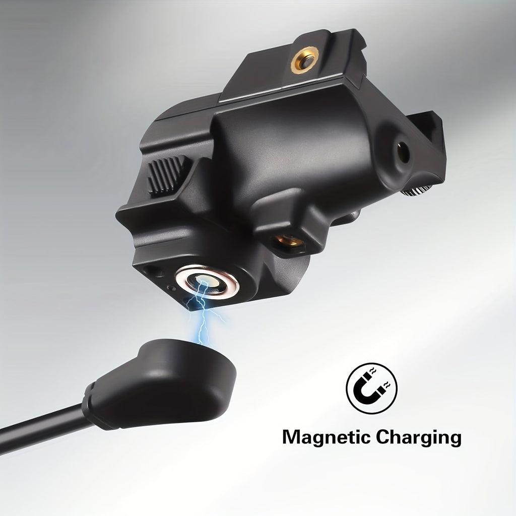 Ultra Compact Green Laser Sight for Handguns & Pistols – Magnetic USB Charging, 20mm Picatinny Rail, Ambidextrous ON/OFF, PA66 Nylon, 150-300m Visible – 7 Color & Charging Variants