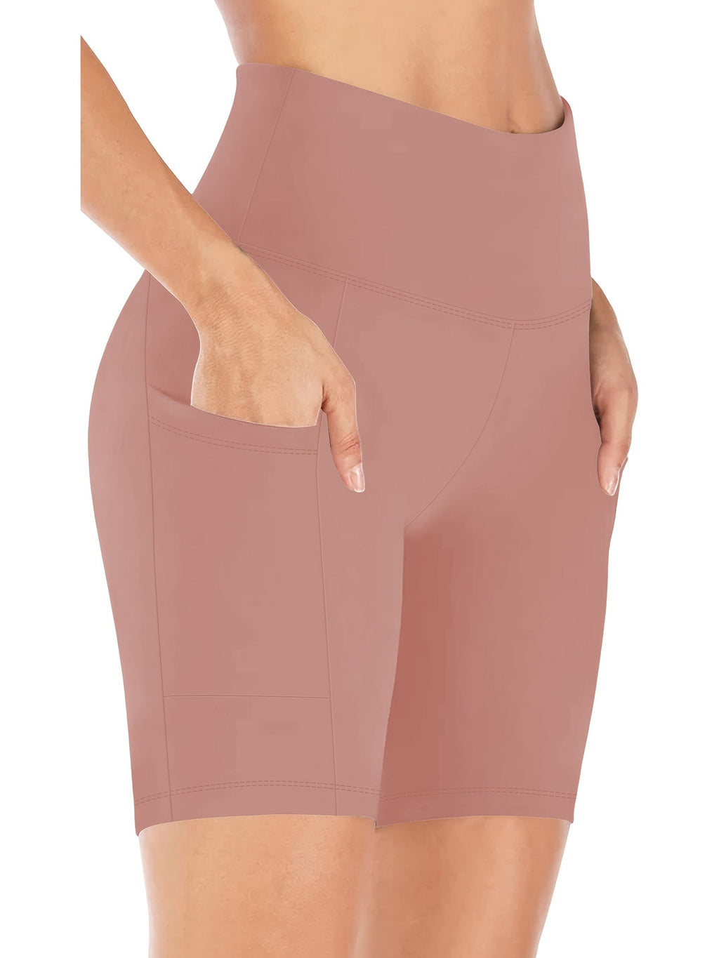 Women's High Waist Yoga Shorts Sweat-Wicking Elastic Waistband 5-Point Biker Shorts for Cycling Running Training Gym – Fashionable Casual Activewear for Summer