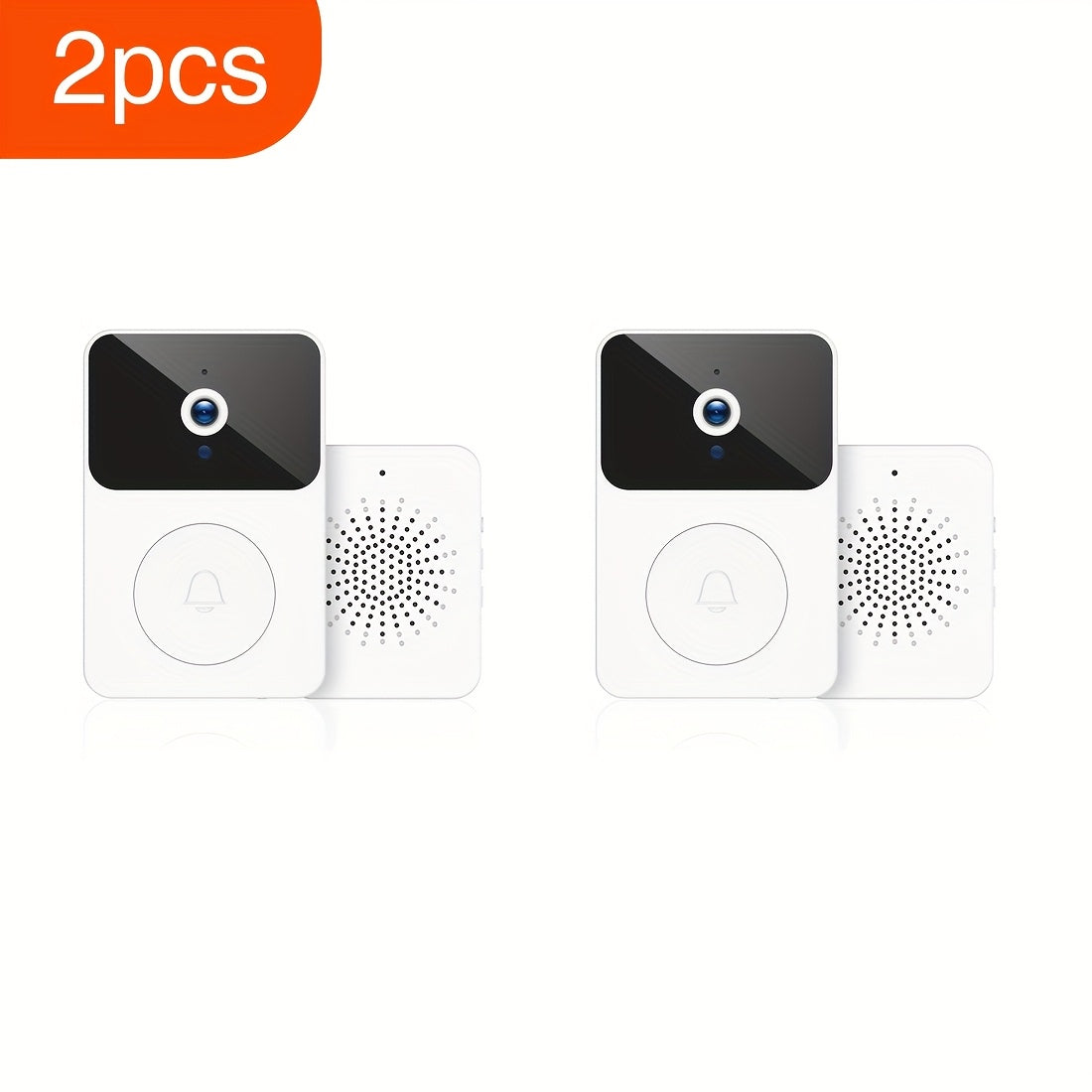 Wireless Video Doorbell Camera with HD Night Vision, Motion Alerts & Two-Way Audio – Smart WiFi Doorbell with Remote Mobile View, Voice Changer, Photo Capture & Rechargeable Battery for Home Security