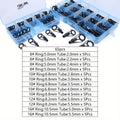 Fishing Rod Tip Repair Kit Stainless Steel Ceramic Guides 24 Sizes 20-65pcs Spinning Casting Lure Rod Building Eyelet Replacement Kit with Hot Glue