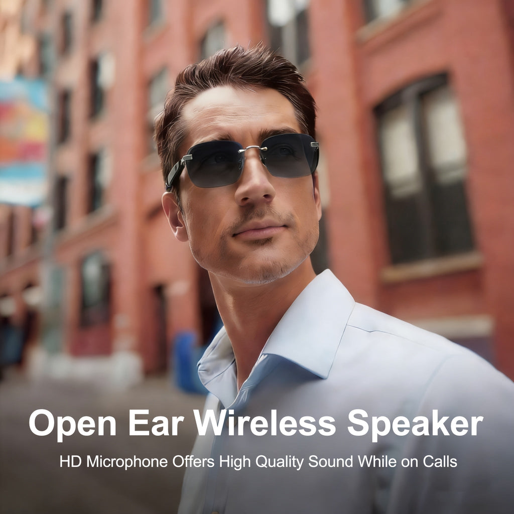 Bluetooth Smart Glasses Touch Controls Open Ear Audio – Integrated Mic Hands-Free Calls & Music UV Protection Polarized Lens for Outdoor Sports, Driving & Everyday Wear