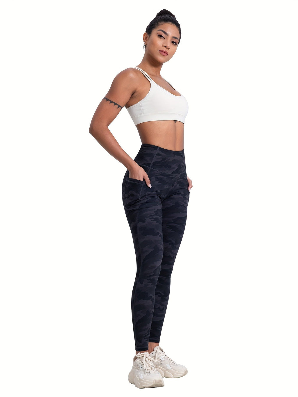 High Waist Leggings with Pockets Women 6 Pack Buttery Soft Tummy Control Yoga Pants Multicolor Sets S-XXL