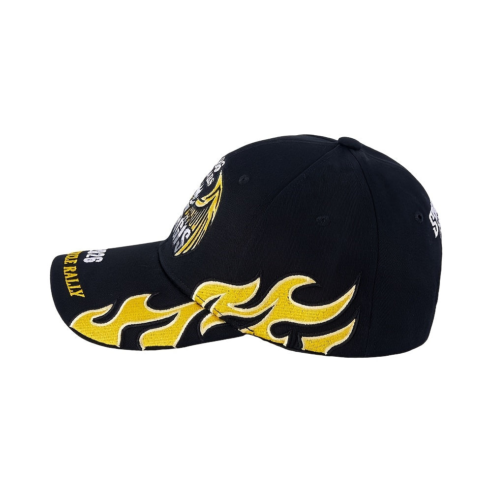 Sturgis 2026 Embroidered Baseball Cap 86th Motorcycle Rally Souvenir Hat – 3D Embroidery Adjustable Biker Gift for Men Women Riders Black Yellow Gray Blue Pink