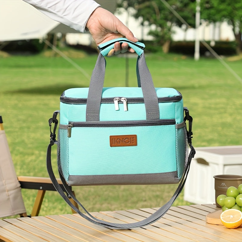 Insulated Lunch Bag Foldable Portable Thermal Bento Box Tote Leakproof Aluminum Foil Lining Keeps Food Cold Fresh for Work Travel Picnic School