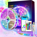 RGB LED Strip Lights Music Sync, 25FT 50FT 60FT 65FT 100FT Color Changing LED Lights with Remote & Smart APP Control, USB Powered, Bedroom Gaming Room Party Halloween Christmas Home Decoration