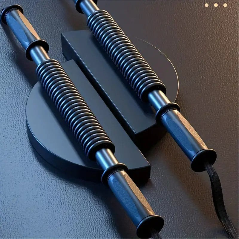 Arm Strength Training Rod for Bicep & Forearm Muscle Building – Heavy Duty Flexible Steel Bar Home Gym Fitness Stick, 66 LB / 88 LB / 110 LB / 132 LB Resistance Options for Men Women Beginners Advanced