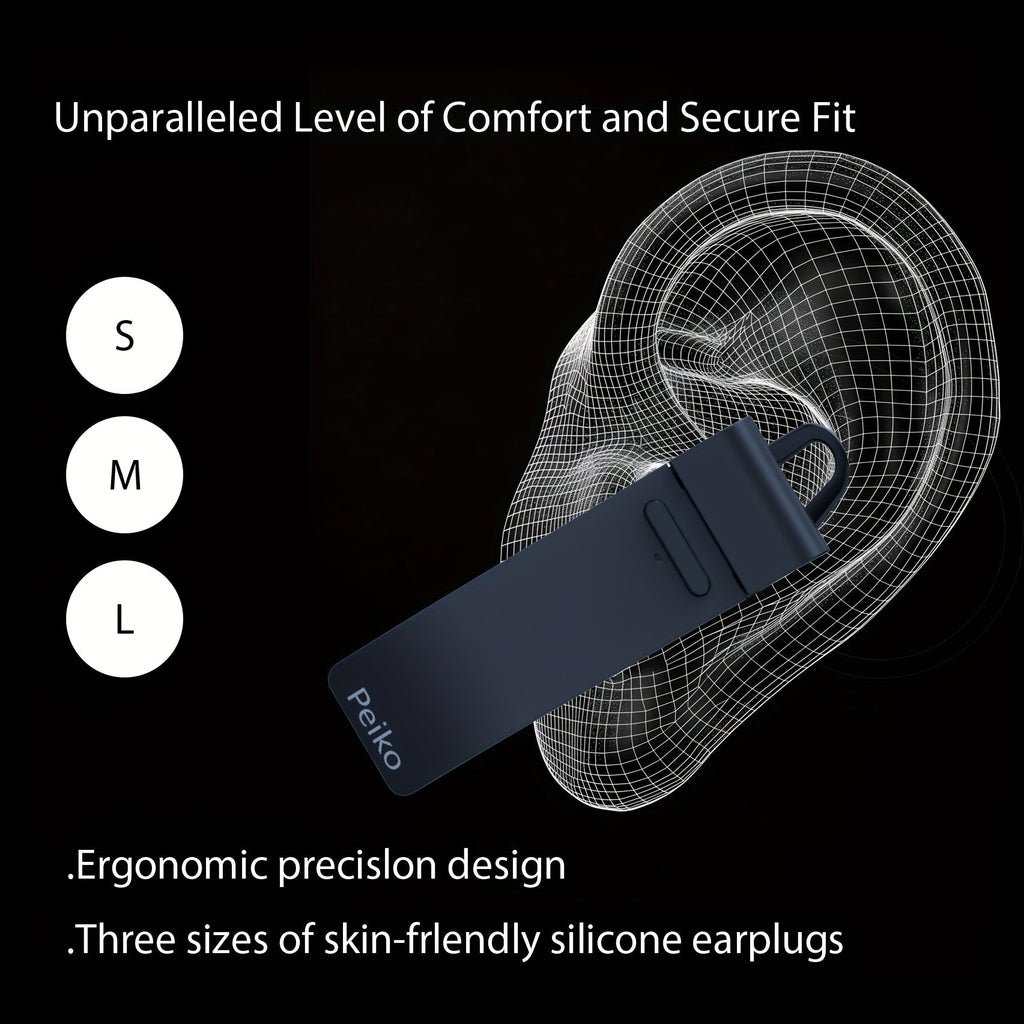 PEIKO PK-10 AI Language Translator Earphone – Real-Time Voice Translation in 136 Languages Online & 11 Languages Offline, Single Earbud with Music & Call Support, Travel Translator Device