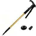 Foldable Aluminum Alloy Hiking Stick Adjustable Trekking Pole with Quick-Lock for Men & Women – Lightweight, Collapsible Walking Stick for Hiking, Backpacking & Trail Walking Outdoor Accessories