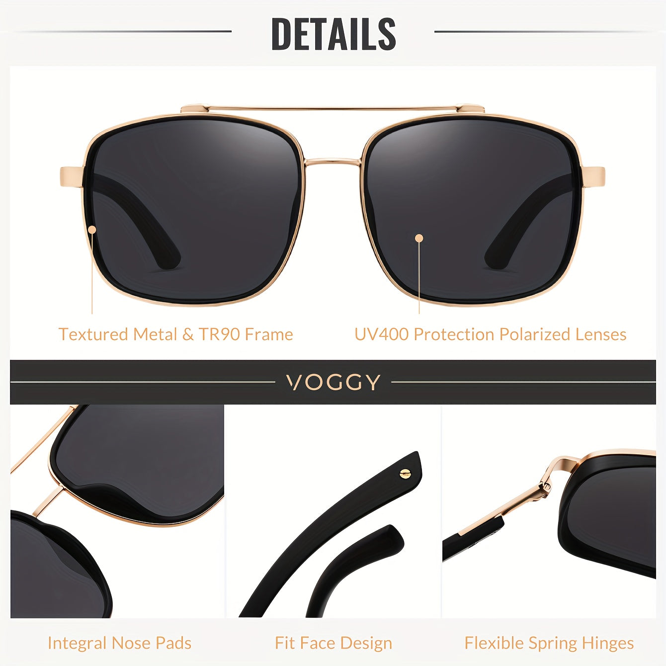 Retro Pilot Polarized Sunglasses Unisex – Metal TR90 Frame UV400 Protection Aviator Style for Driving Fishing Hiking Outdoor, 5 Colors