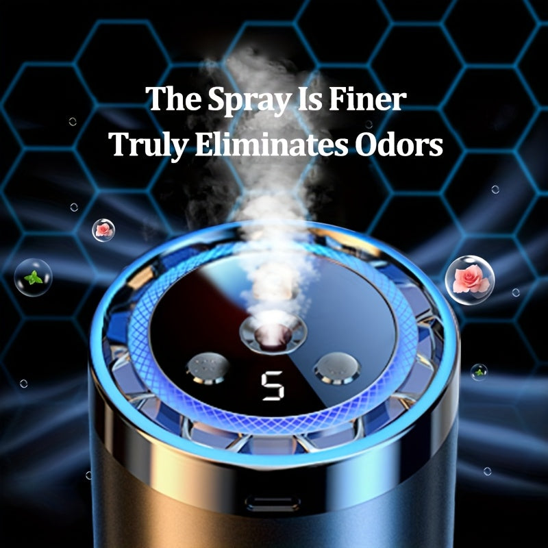 Car Aromatherapy Diffuser Adjustable Scent Strength - Eliminates Car Odors Long-Lasting Freshness Essential Oil Included Ocean or Cologne Stylish Car Air Freshener Gift