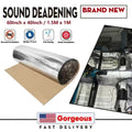 Car Sound Deadening Material 60"x40" 275Mil (7mm) – Butyl Rubber Heat & Sound Deadener Mat with Strong Adhesive for Car Doors Hood Trunk Floor Firewall, Universal Fit