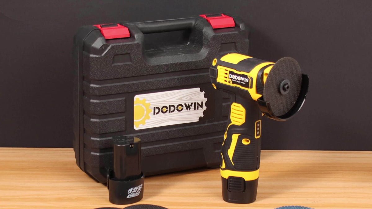 Mini Cordless Angle Grinder 19500 RPM Lithium Battery – Electric Grinding & Polishing Tool for Metal Wood Stone & Concrete with 1 or 2 Batteries Included