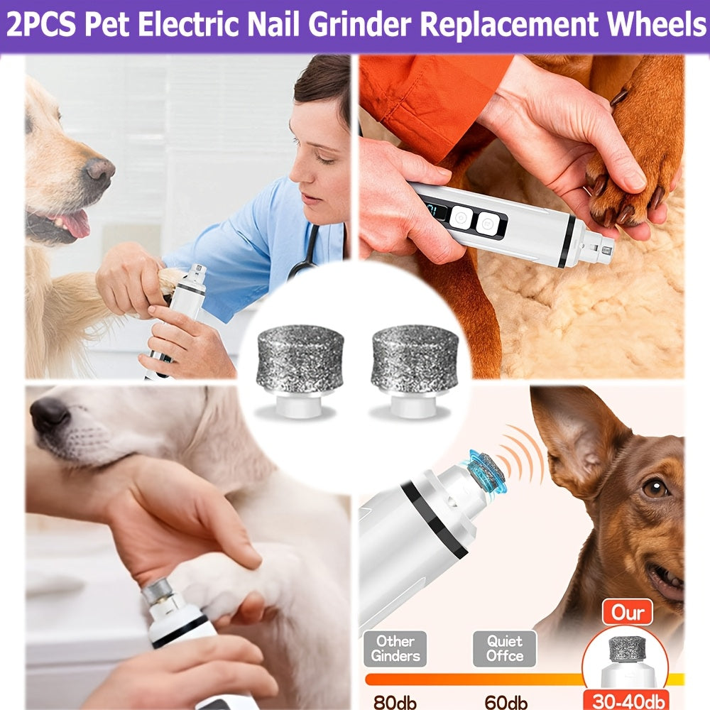 Quiet Dog Nail Grinder with LED Light – Upgraded 3-Speed Rechargeable Electric Pet Nail Trimmer & Grinder Kit, Painless Paw Grooming for Small Medium Large Dogs & Cats