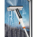 3-in-1 Glass Cleaning Kit with Durable Metal Pole Squeegee and Scraper for High Windows Shower Doors Car Windshields – Streak-Free Home Cleaning Tool