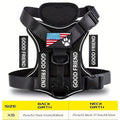 Service Dog Harness Vest with 5 ID Patches – Reflective Adjustable Oxford Vest with Breathable Mesh Lining, Service Dog ID System for Small Medium Large Dogs, Sizes XS-XL, Public & Mobility Aid