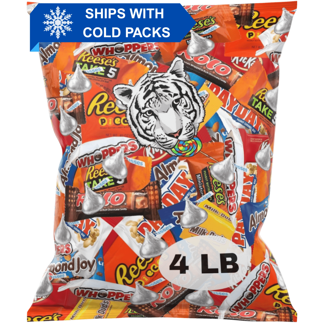 Bulk Chocolate Candy Bag Individually Wrapped Assorted Variety Mix for Parties Halloween Holidays Stocking Stuffers Office Snacks Gifts 2 lb 4 lb 6 lb