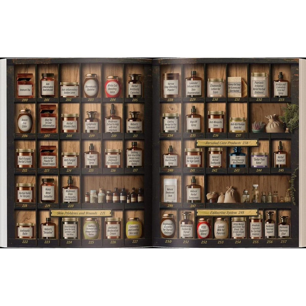 Forgotten Home Apothecary Book by Dr Nicole Apelian – 250 Natural Herbal Remedies 288 Full-Color Pages Step-by-Step Instructions Photos & Dosages for Home Healing