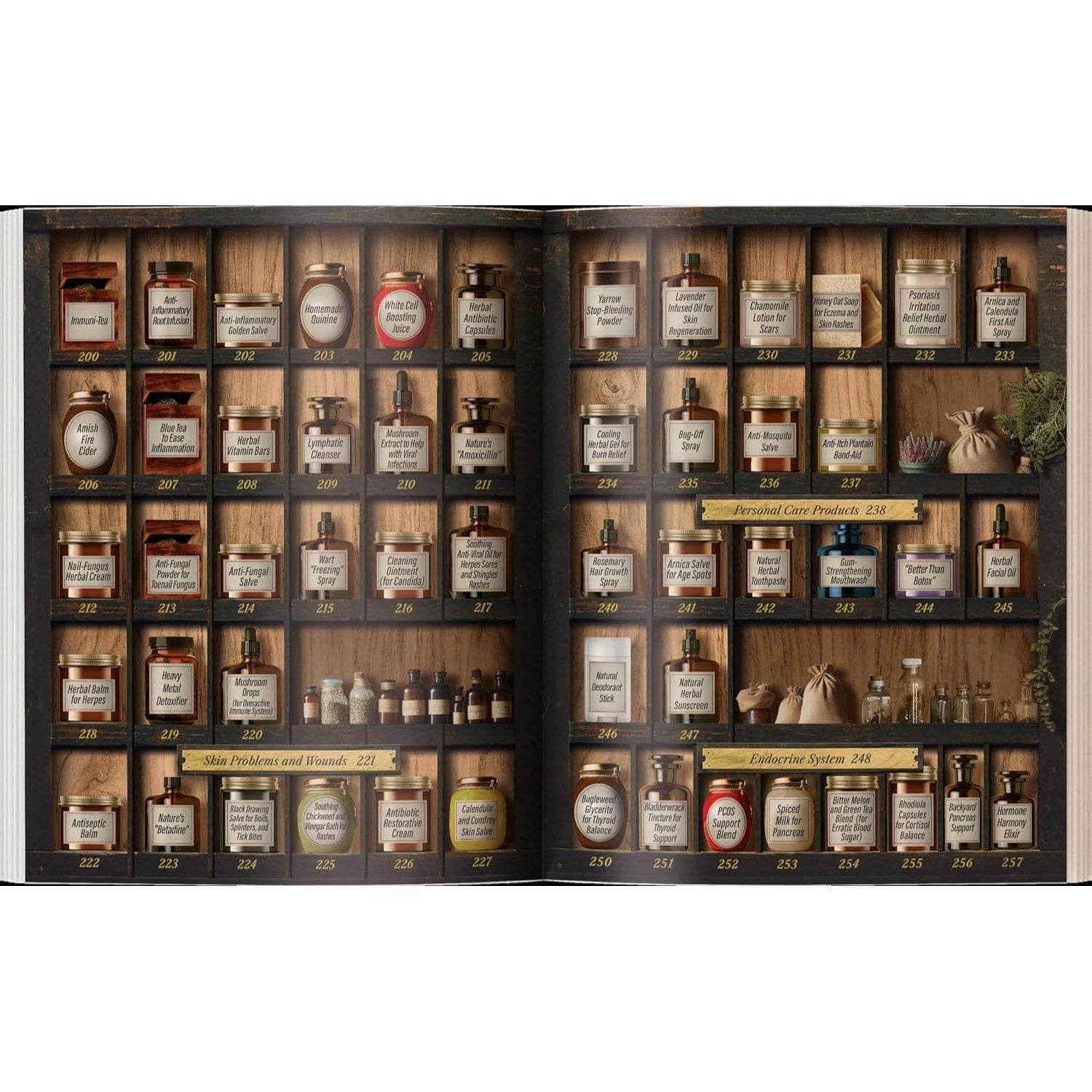 Forgotten Home Apothecary Book by Dr Nicole Apelian – 250 Natural Herbal Remedies 288 Full-Color Pages Step-by-Step Instructions Photos & Dosages for Home Healing