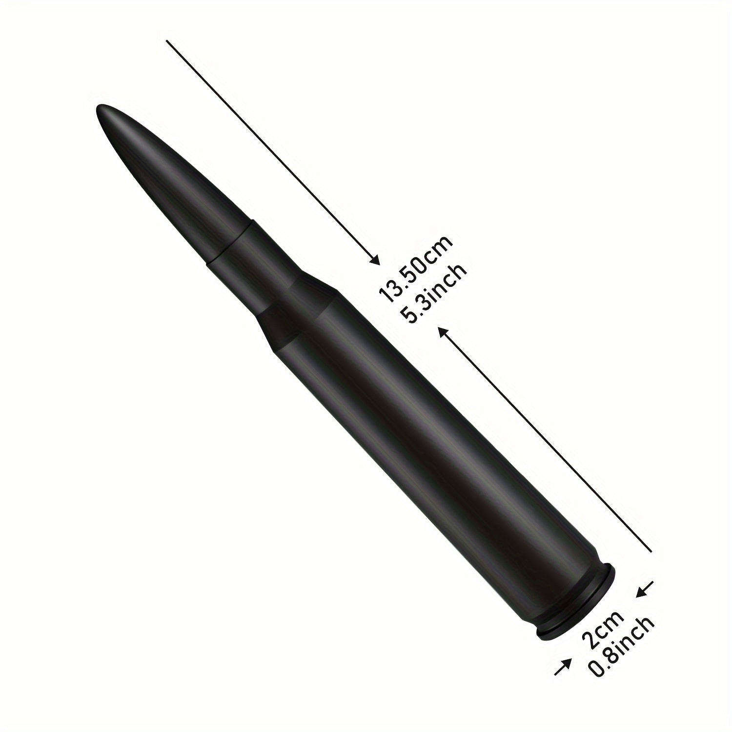 5.3" Short Car Antenna Carbon Steel – Universal Fit AM/FM Signal Booster Replacement Antenna, Durable Anti-Break Design, Multiple Colors for Car Exterior Decoration & Upgrade