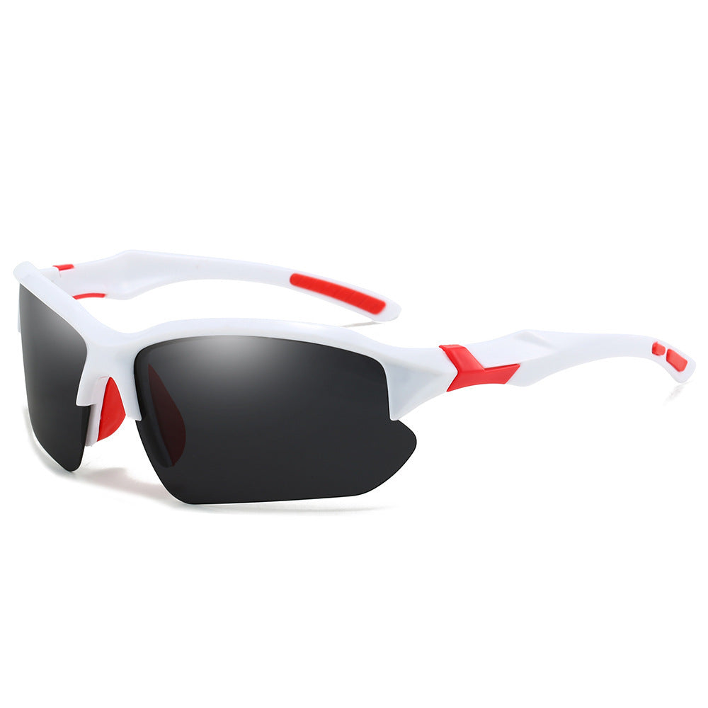Half Frame Polarized Sports Sunglasses for Men UV400 Protection Lightweight Goggles for Skiing Driving Running Fishing Outdoor Activities 3-Pack or 10-Pack