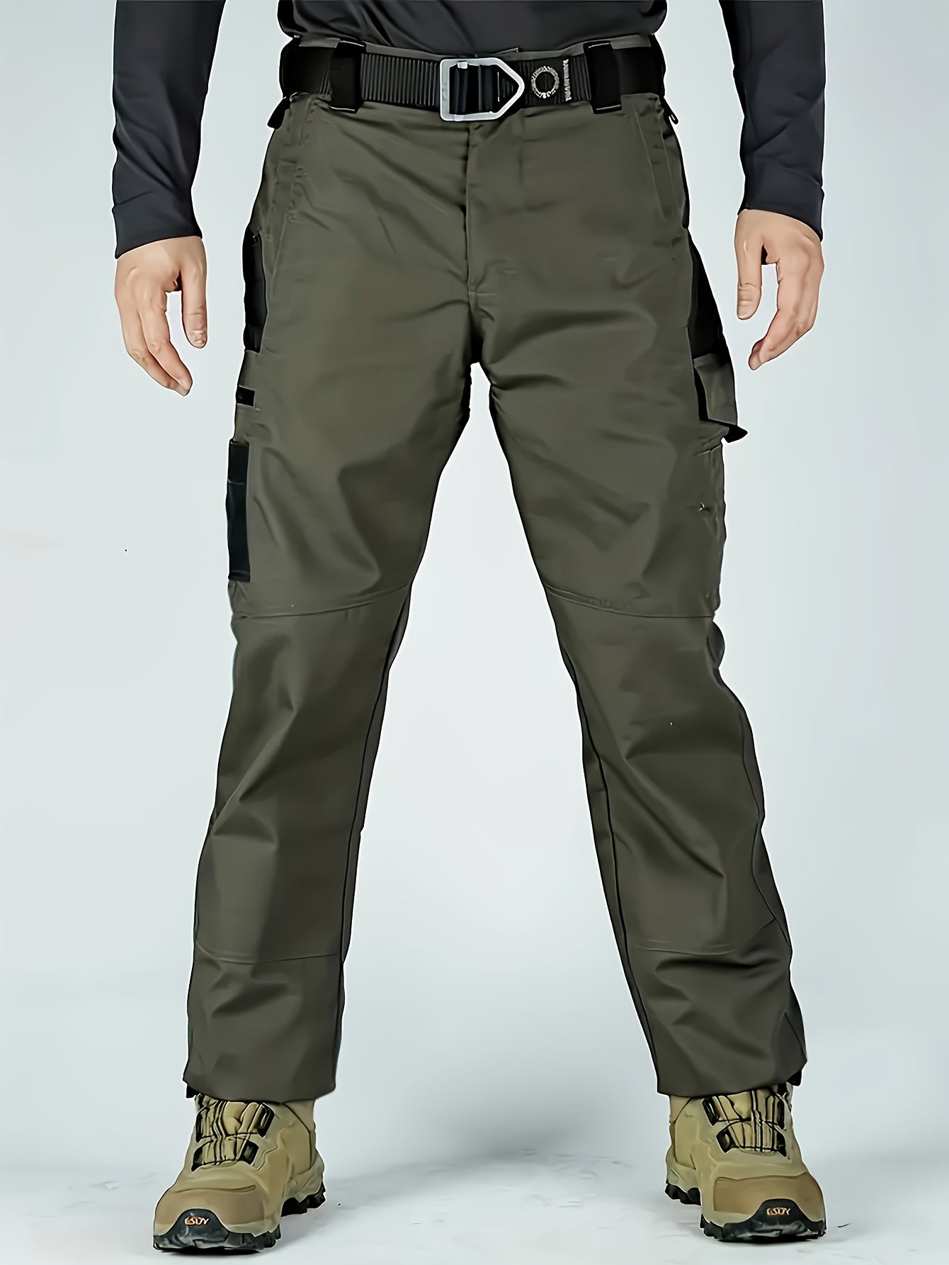 Men's Tactical Cargo Pants Quick-Dry Lightweight Multi-Pocket Hiking Outdoor Work Pants S-XXXL Black Grey Green Brown Regular Fit Utility Trousers