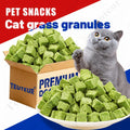 Freeze-Dried Cat Grass Hairball Control Tablets – Natural Mint Molar Sticks & Granules, Chicken Flavor Cat Snacks for Dental Health & Hair Removal